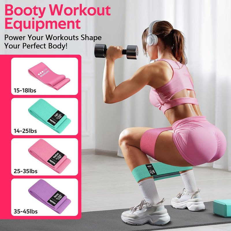 WALITO Home Pilates Kit for Women,Pilates Ring Set with Magic Circle,Resistance Bands,Figure 8 Workout Bands,Mini Ball, Compact Toning Fitness Essentials Starter Set Accessories Gift - Image 3